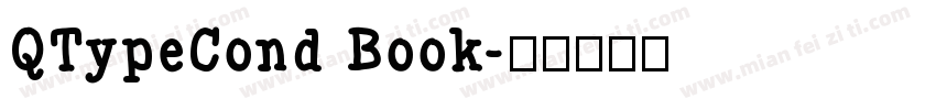 QTypeCond Book字体转换
